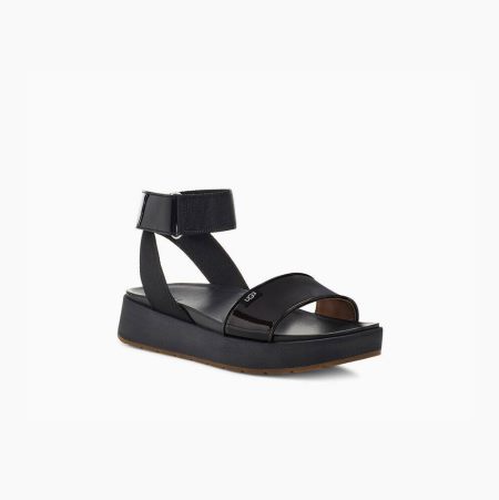 UGG Lennox Black Sandals for Women (HDAZ37462)